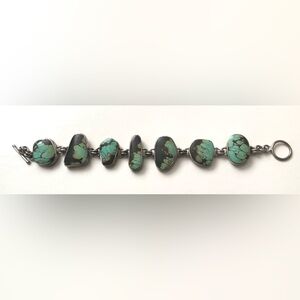 Vintage sterling silver and turquoise bracelet